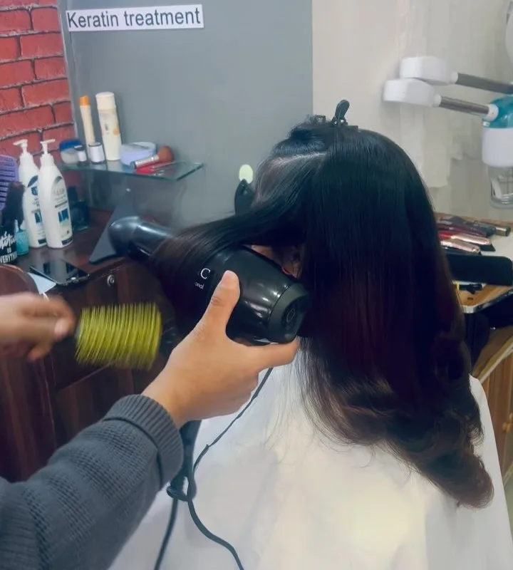 Hair Play Zone hair styling result